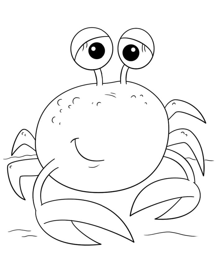 Krab kolorowanki